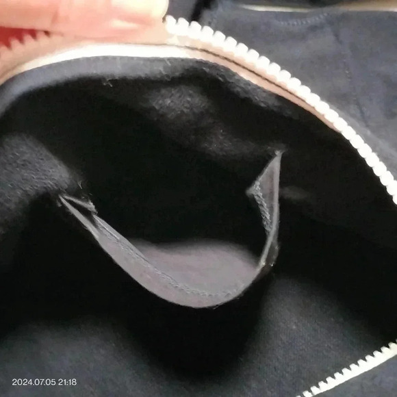 J. Crew Dark blue White trim size Medium Jacket pockets Cotton Unisex - Picture 9 of 9